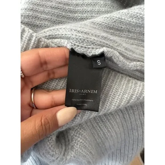 Iris Von Arnim Gray Cashmere Sweater